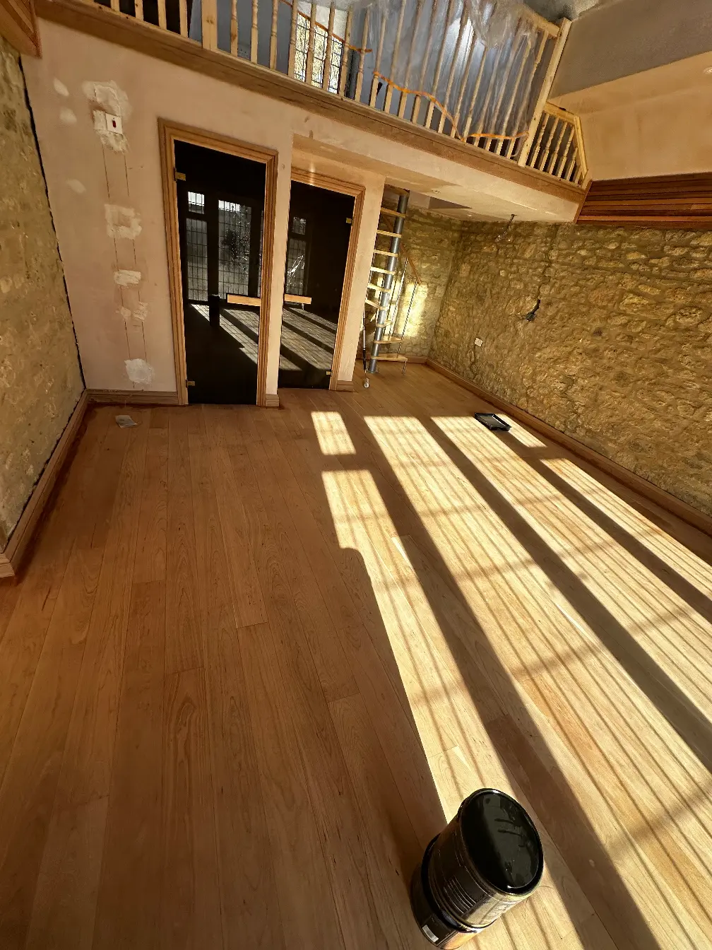 Solid wood flooring installation in Oxfordshire property