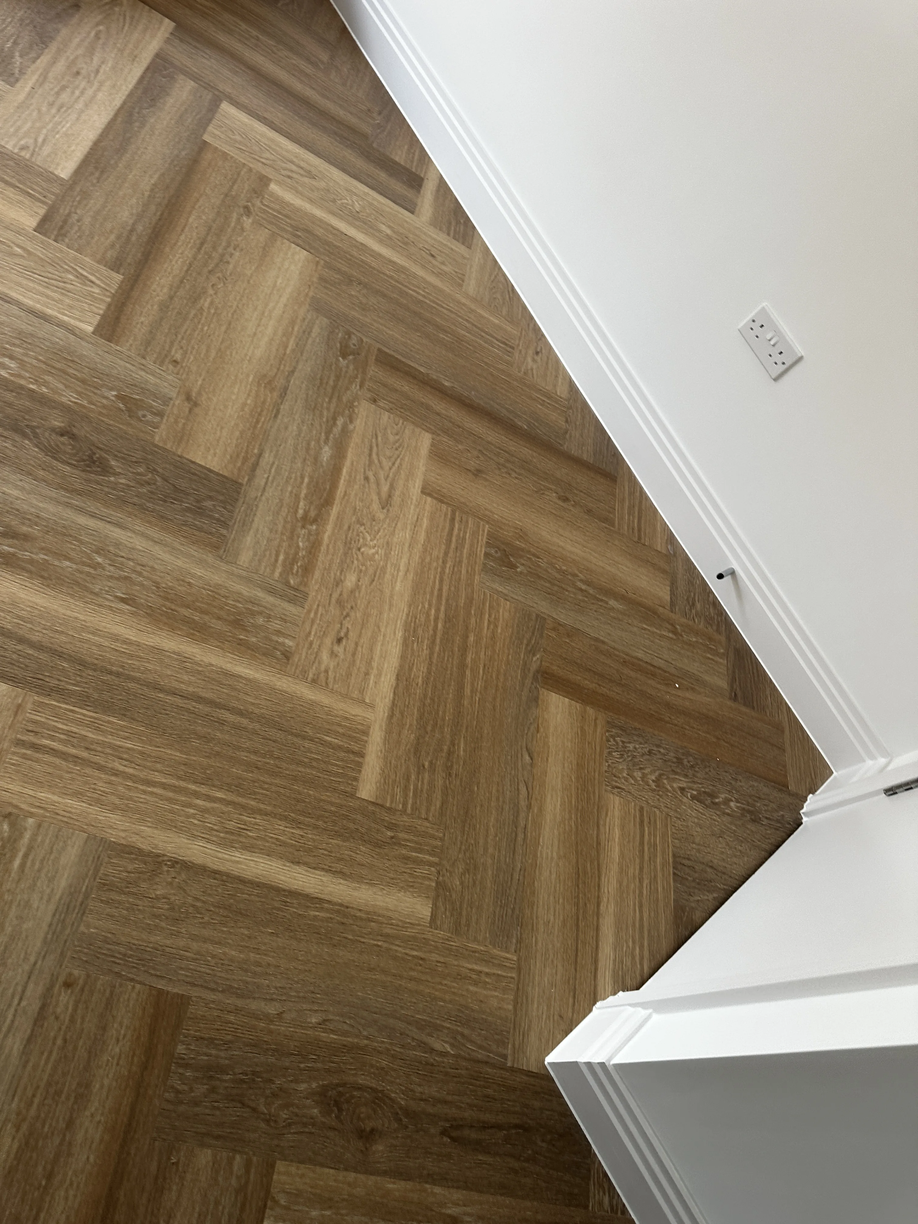 Flooring Installation project in Wantage - dark wooden floor
