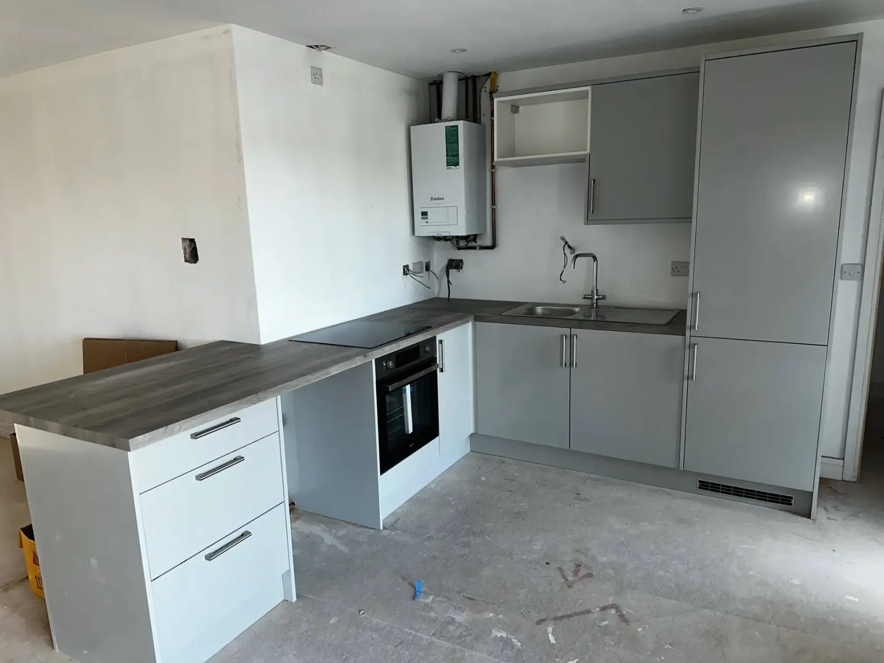 Wantage cabinet installation finish